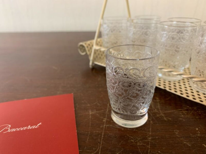 Cabaret With 8 Glasses Liquor Rohan Crystal Baccarat (Price Of Set)