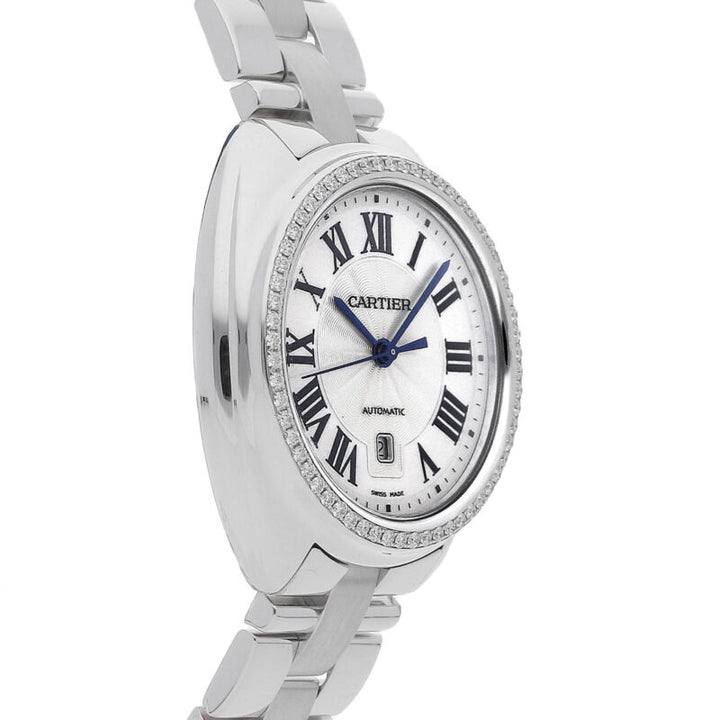 Cartier Cle De Cartier Auto 31mm Gold Diamonds Ladies Bracelet Watch WJCL0002