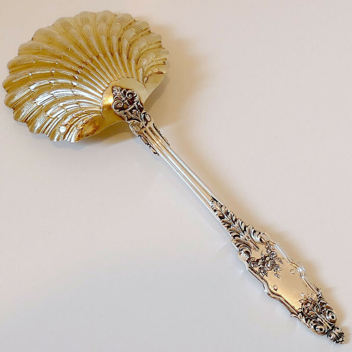 ピュイフォルカ フランス製スターリングシルバー 18K ゴールド ストロベリースプーン・アカンサス
