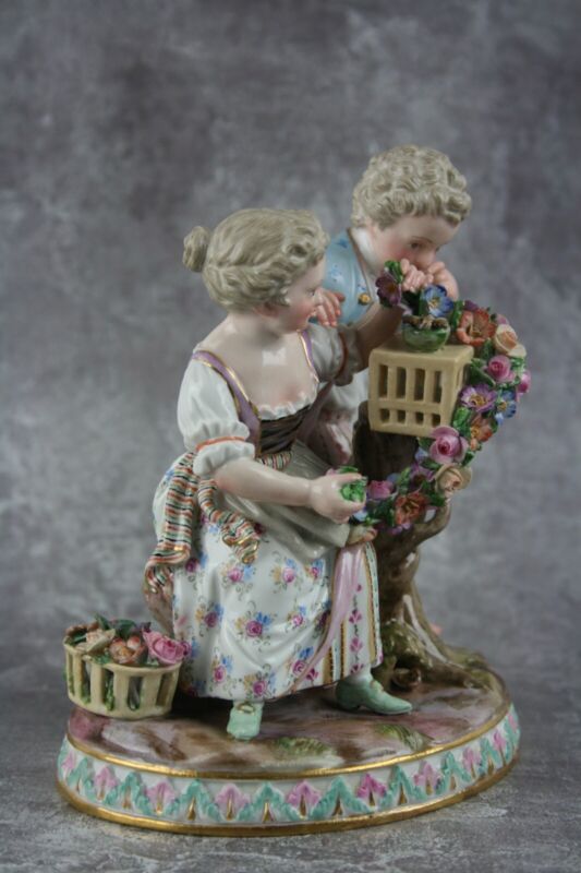 マイセン　人形　四季の寓意シリーズ　春 マイセン人形（フィギュリン） 寓意シリーズ『春の寓意』庭師の