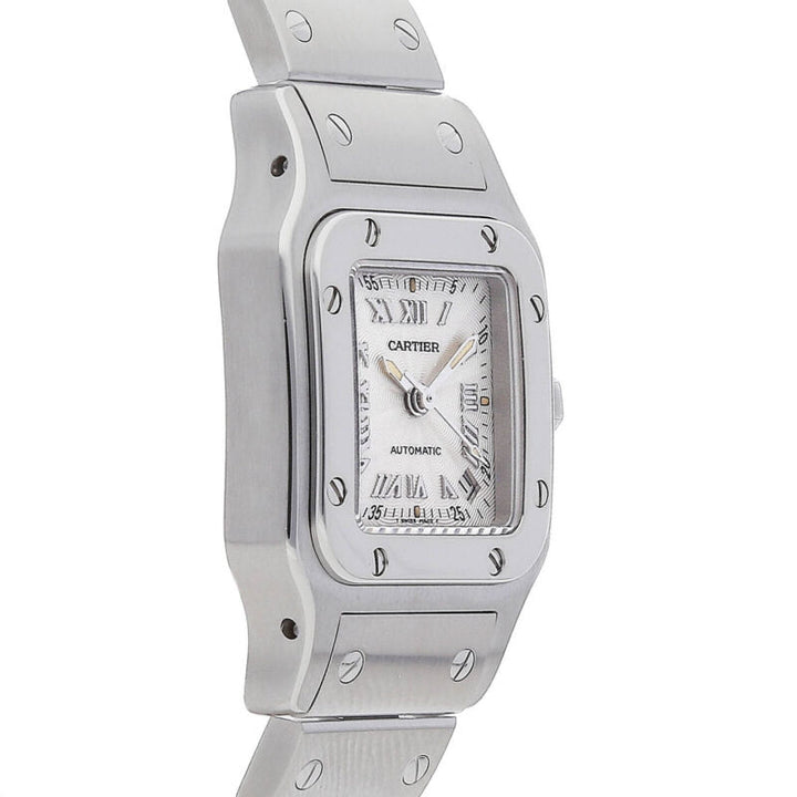 Cartier Santos Galbee Small Model Automatic 24mm Steel Ladies Watch DateW20044D6