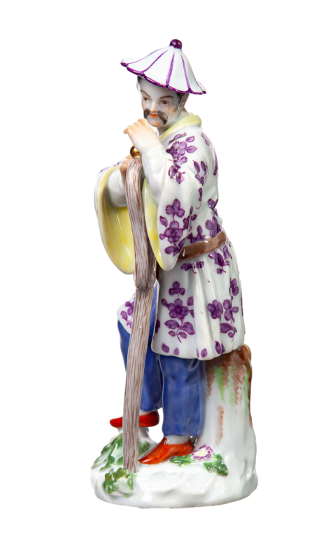 マイセン人形 「傘を持った日本人」 J.J. ディーラー 異邦人シリーズ 一級品 1924-34年