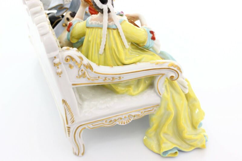 マイセン磁器人形（フィギュリン） ロイヤルティペア プレイング