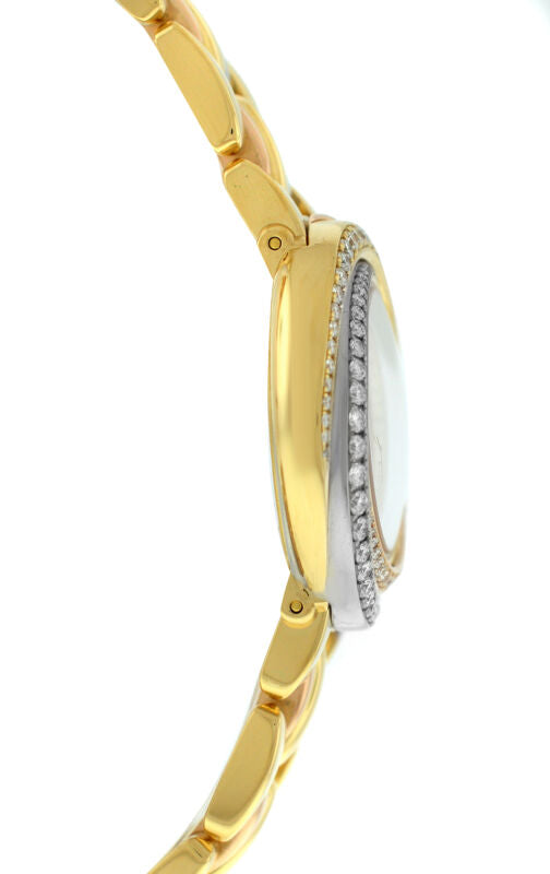 レディース カルティエ トリニティ 2357 18K ローズイエローホワイトゴールド ダイヤモンド クォーツ 腕時計