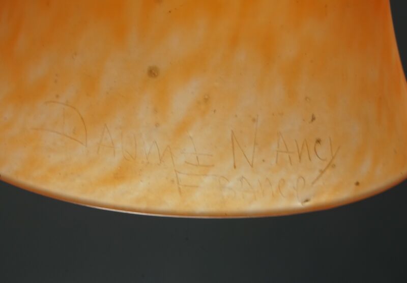 ドーム兄弟　フランス製アールデコランプ　1925年　1930年　錬鉄製のサイン