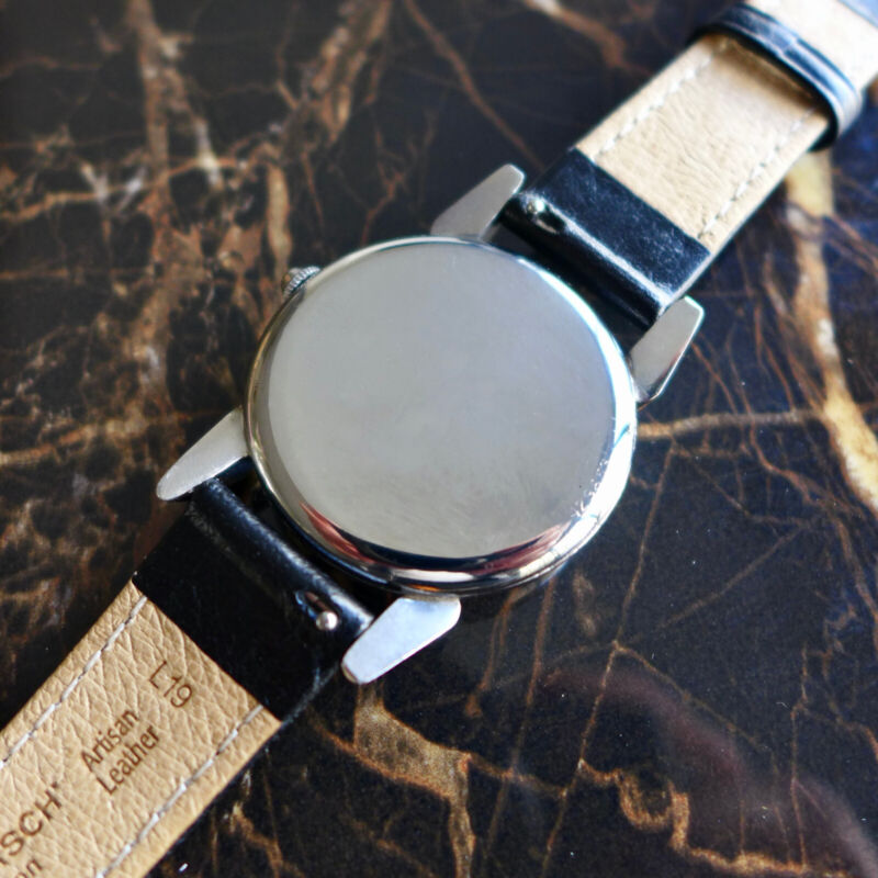 A STUNNING GENTS VINTAGE 1940s "HORN LUGS" ROLEX PRECISION STAINLESS STEEL 4367