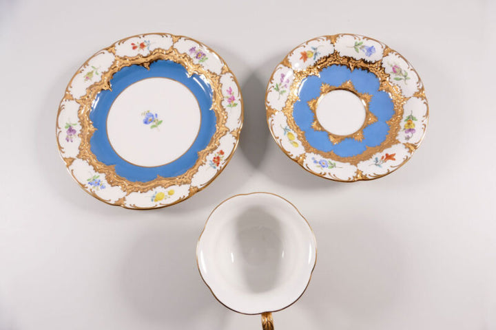 マイセン　Bフォーム　カップ＆ソーサー＆プレート