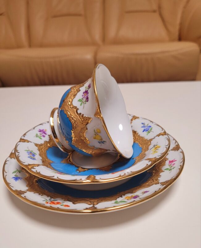 マイセン　Bフォーム　カップ＆ソーサー＆プレート