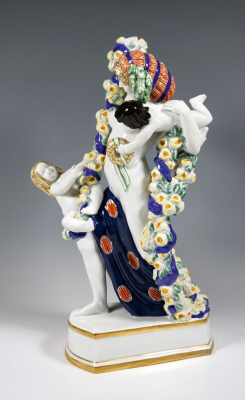 マイセン フィギュリン　キューピッドとフローラ　1913年頃