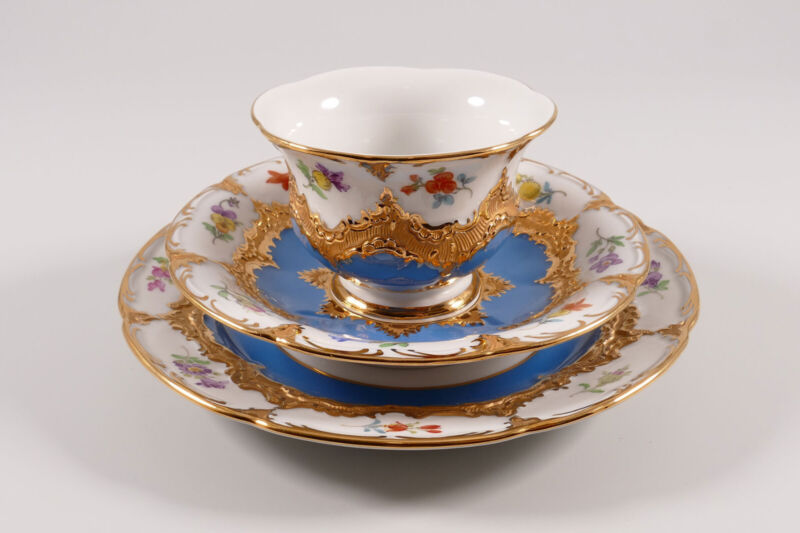 マイセン　Bフォーム　カップ＆ソーサー＆プレート