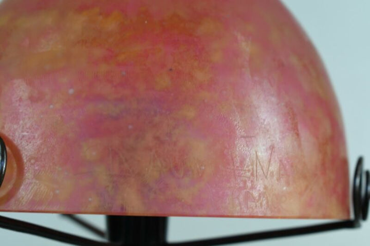 ドーム兄弟＆メネディー　フランス製アールデコランプ　1930年　錬鉄製