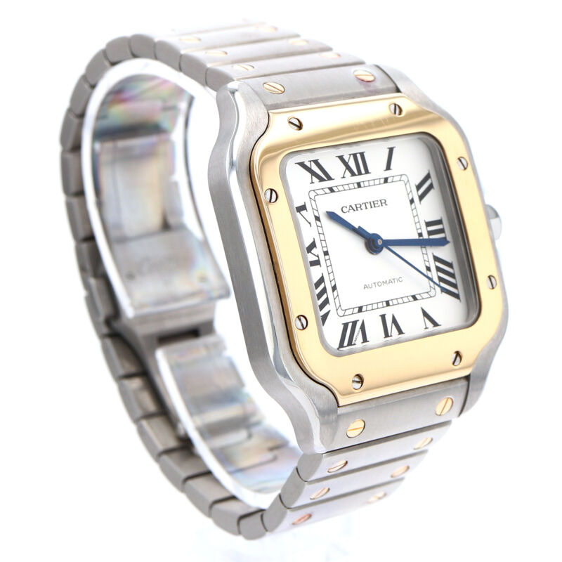 カルティエ サントス スチール 自動巻き腕時計 W2SA0016
