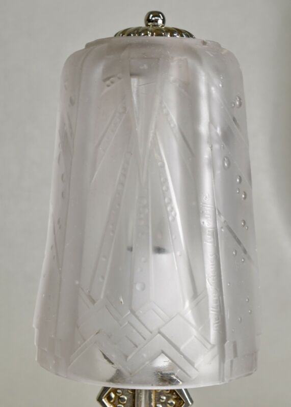 ミューラー兄弟　ペアのアールデコランプ　フランス製　1930年