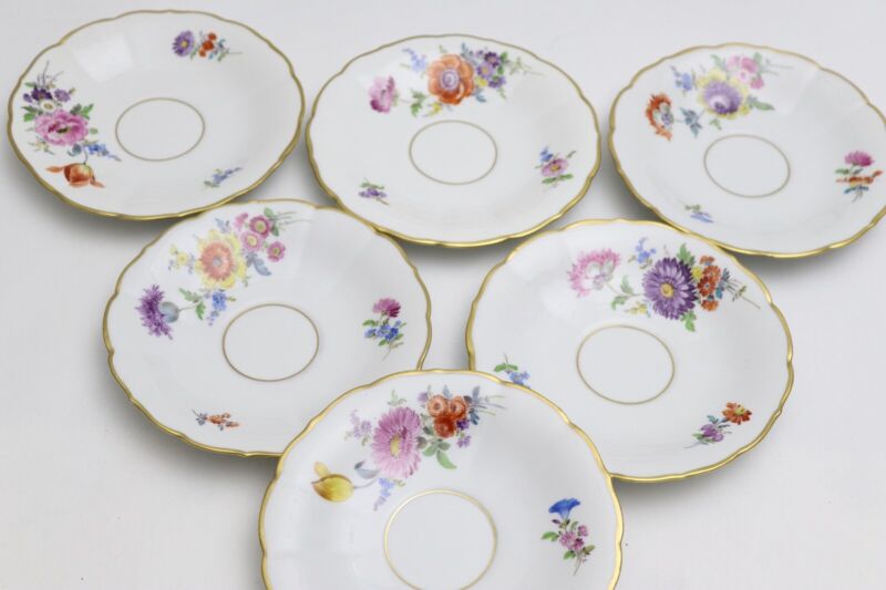 マイセン ティーサービス フラワーブーケ ゴールド