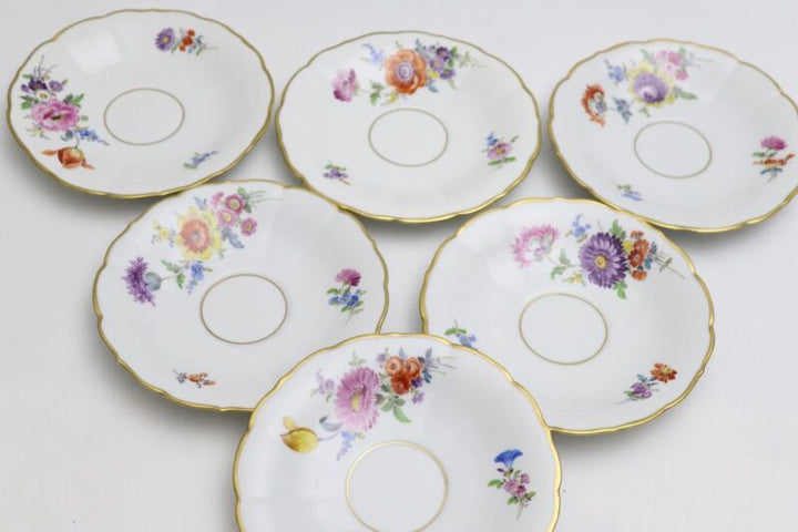 マイセン ティーサービス フラワーブーケ ゴールド