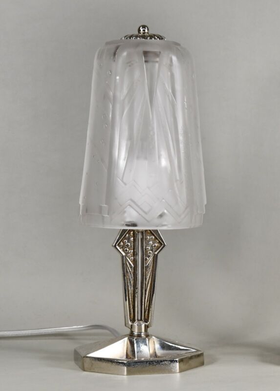 ミューラー兄弟　ペアのアールデコランプ　フランス製　1930年