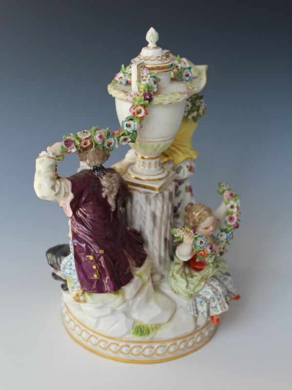 Meissen - large figure / group - "love group" model F 88 - M.V. Steel - 22 cm-
