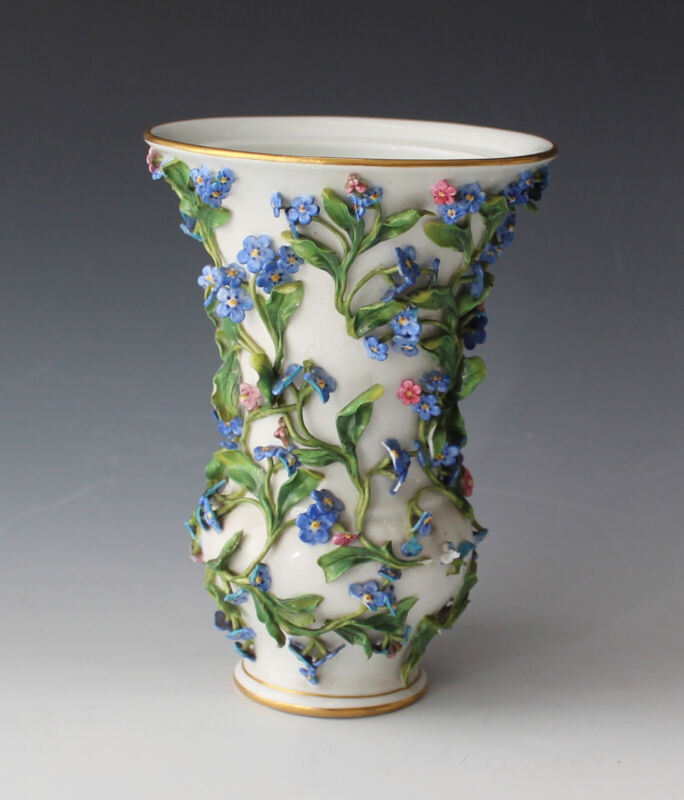 マイセン　勿忘草の花瓶 / 蔓　ケンドラーデザインの花瓶