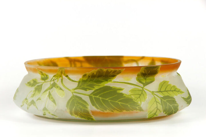 エミールガレ　アールヌーボー時代のニワウルシの器型ボウル花瓶