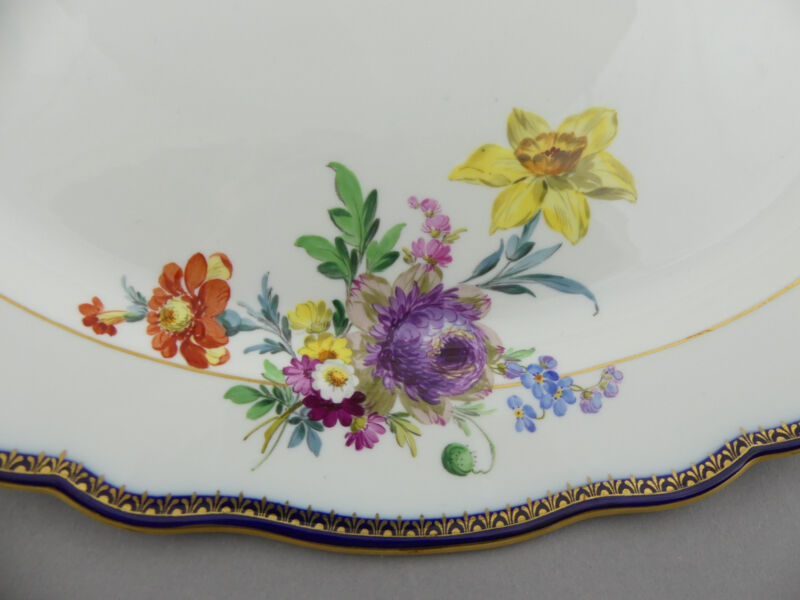【期間限定！最安値挑戦】 Meissen 花柄オーバル型ボックス 癒さ 小物入れ 小物入れ