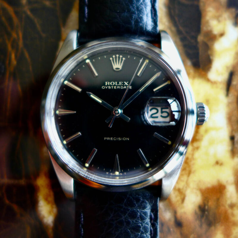 マッチョ様用8/16【ヴィンテージROLEX】 オイスターデイトRef.6694 ロレックス オイスターデイト 1984年製 Ref.6694 ブラックダイヤル
