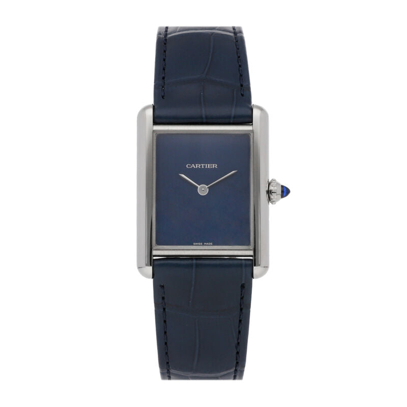Cartier Tank Must Quartz Stainless Steel Ladies Strap Watch WSTA0055