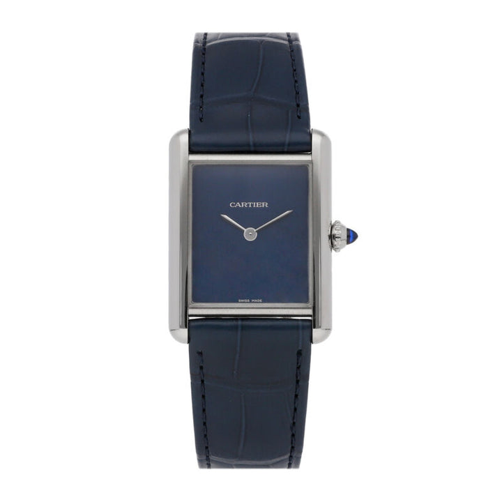 Cartier Tank Must Quartz Stainless Steel Ladies Strap Watch WSTA0055