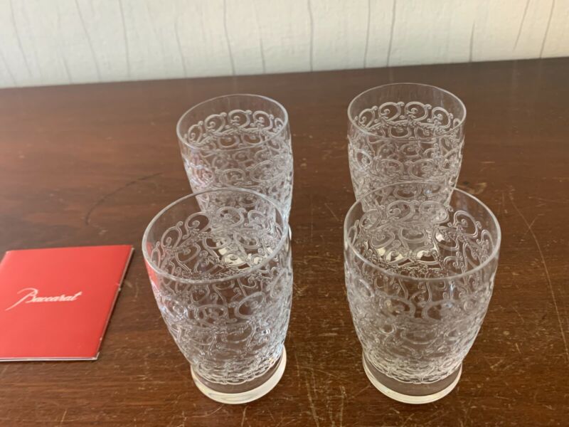 Set 4 Glasses Rohan IN Crystal Baccarat (Price Of 4 Glasses)