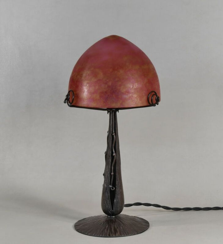 ドーム兄弟＆メネディー　フランス製アールデコランプ　1930年　錬鉄製