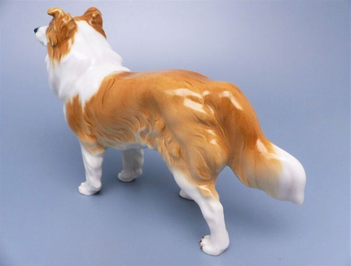 マイセン人形　可愛いコリー犬のフィギュリン