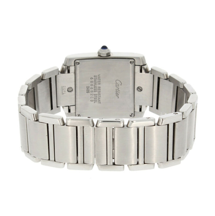 Cartier Tank Francaise Midi Size Quartz Stainless Steel Watch 2465