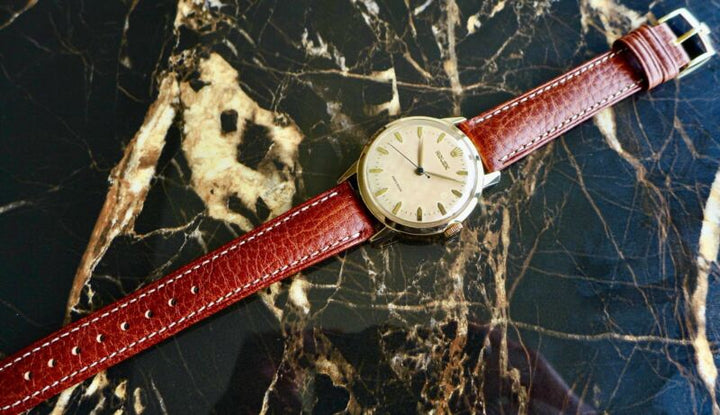 A STUNNING GENTS VINTAGE 1951 OVERSIZE (36MM) ROLEX PRECISION IN 18K SOLID GOLD