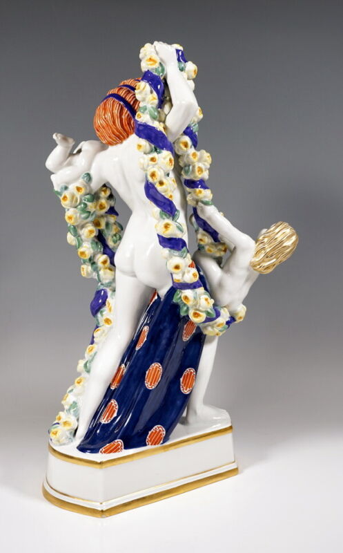 マイセン フィギュリン　キューピッドとフローラ　1913年頃