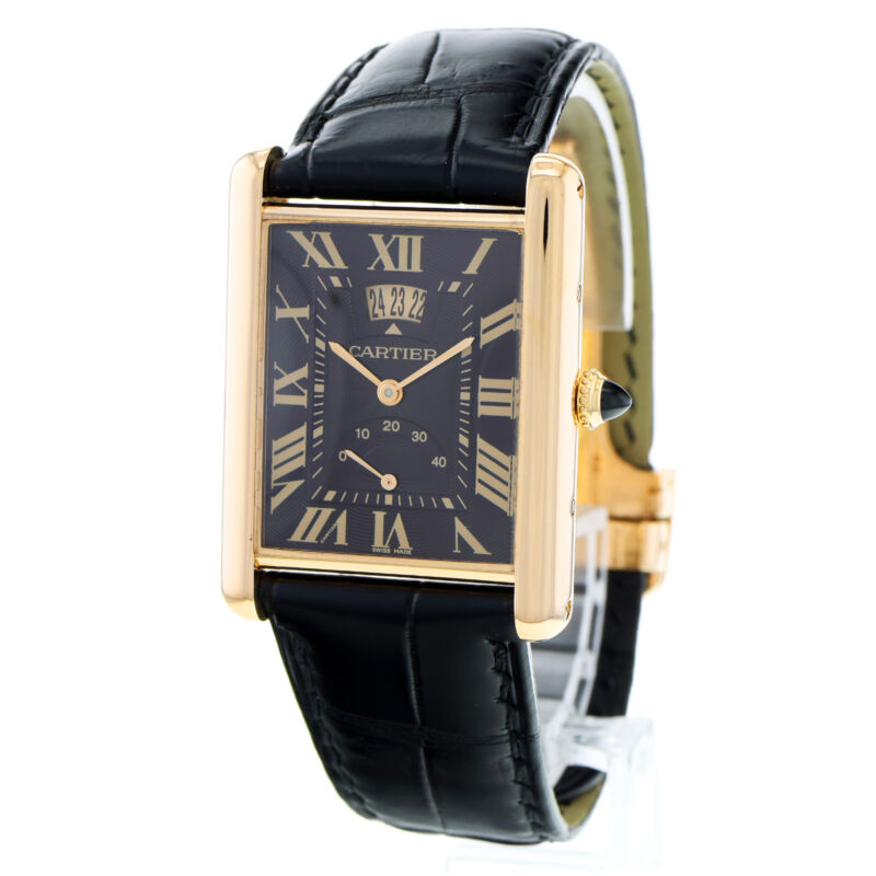 タンク ルイ カルティエ ローズゴールド 手巻き腕時計 W1560002