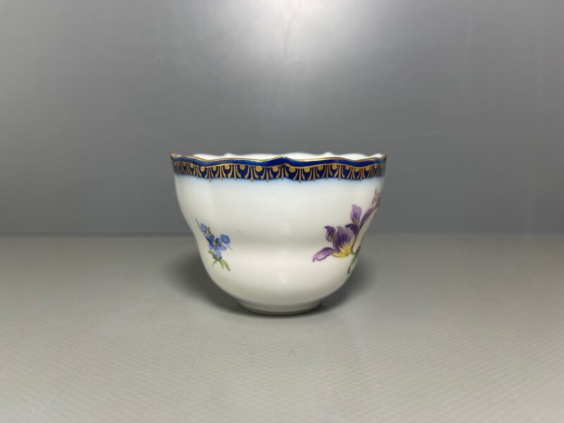 マイセン  カップ プレートAカンテ フラワーペインティングフラワー1級品