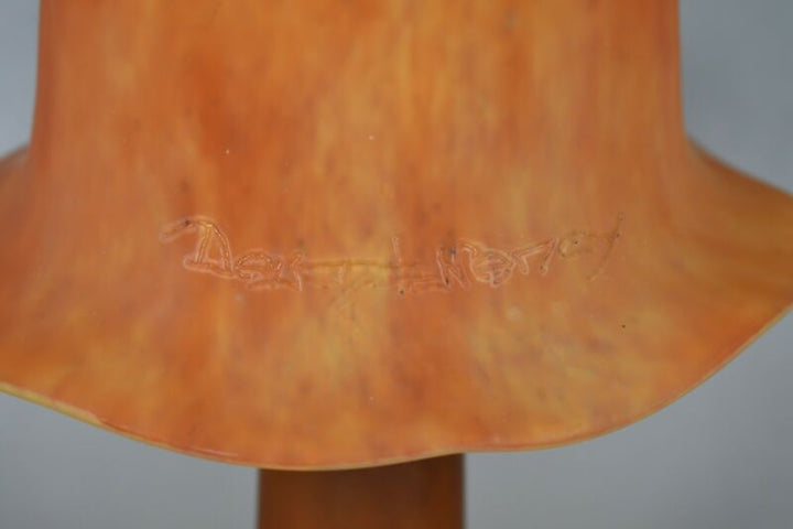 ドーム兄弟　フランス製アールデコランプ　1925年のサイン