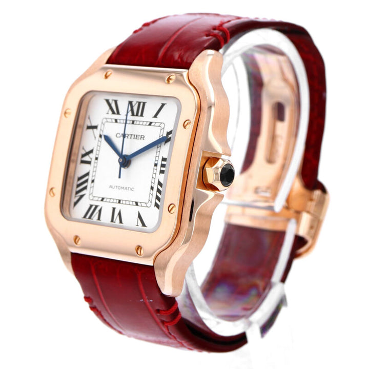 カルティエ サントス ローズゴールド 自動巻き腕時計 WGSA0012