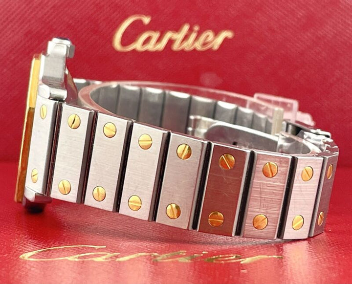 Cartier Santos Octagon 30mm Ladies 18k Yellow Gold & Steel Automatic Watch187902