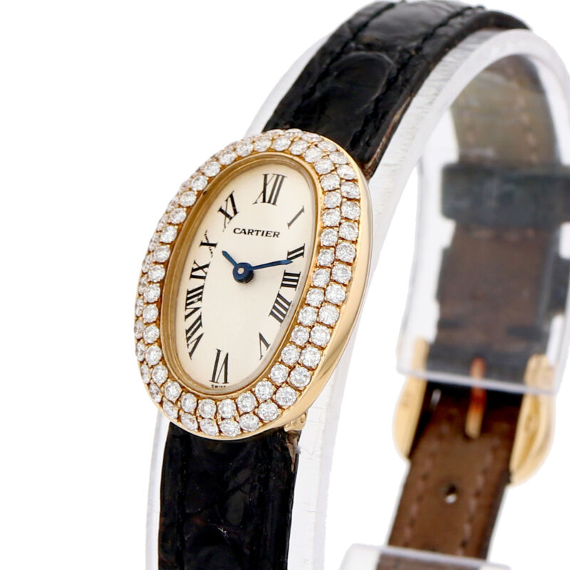 Cartier Baignoire 1960 18mm Yellow Gold Watch
