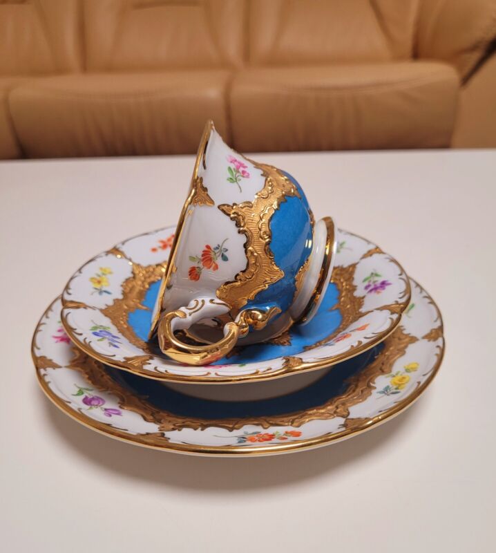 マイセン　Bフォーム　カップ＆ソーサー＆プレート