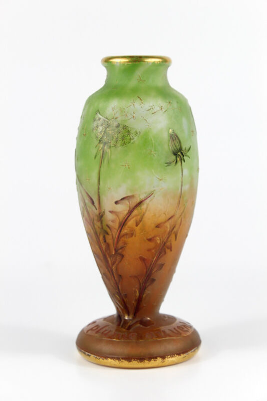 ドーム兄弟（ドームナンシー）タンポポの花の花瓶　哲学の文章添え