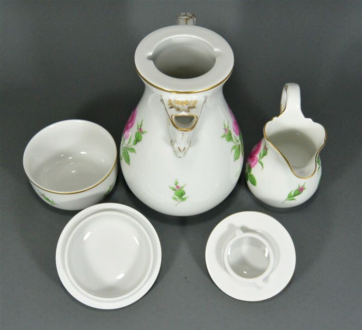 マイセン コーヒーサービス ピンクローズ コーヒーサービス カップポット フラット