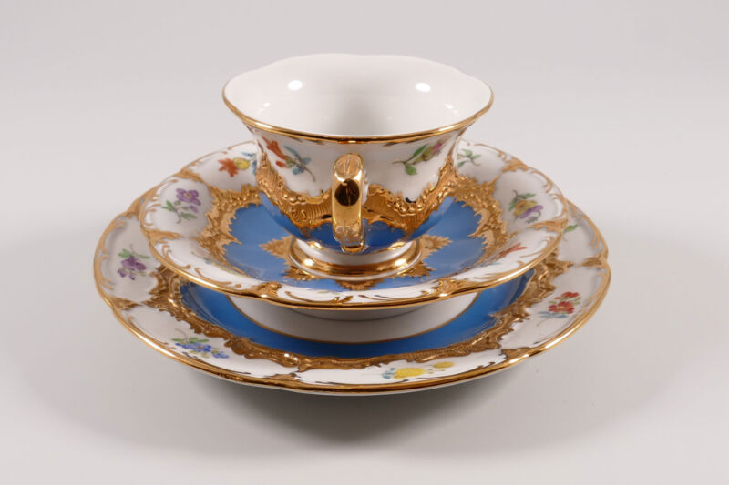 マイセン　Bフォーム　カップ＆ソーサー＆プレート