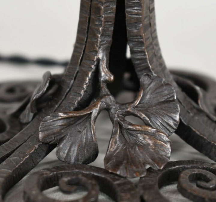 エドガー・ブラント＆ドーム兄弟　フランス製アールデコランプ　1925年　1930年　錬鉄製