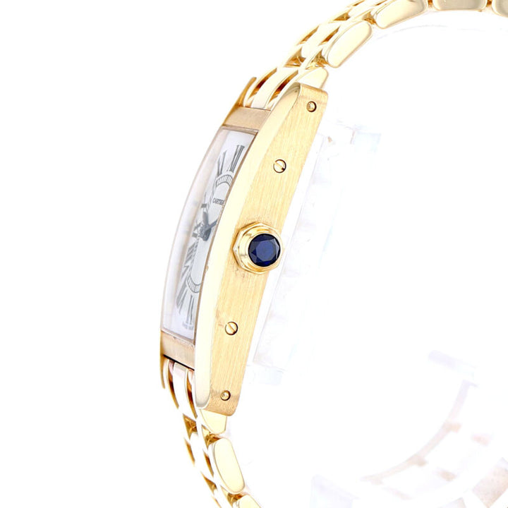 カルティエ タンク アメリカン イエローゴールド クオーツウォッチ W26015K2