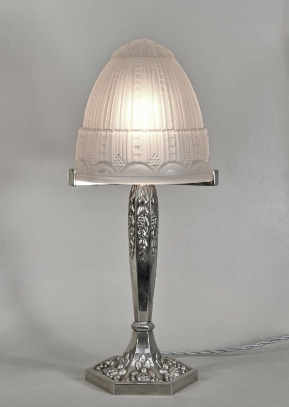 ミューラー兄弟　ペアのフランス製アールデコランプ　1930年