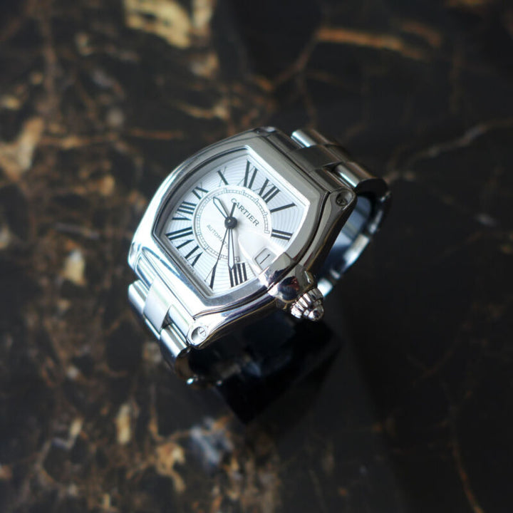 カルティエ ロードスター 自動巻き 37mm REF. 2510 腕時計 ステンレススチール