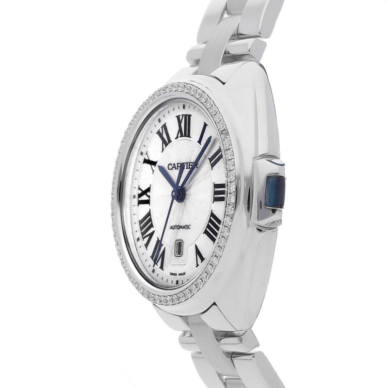 Cartier Cle De Cartier Auto 31mm Gold Diamonds Ladies Bracelet Watch WJCL0002