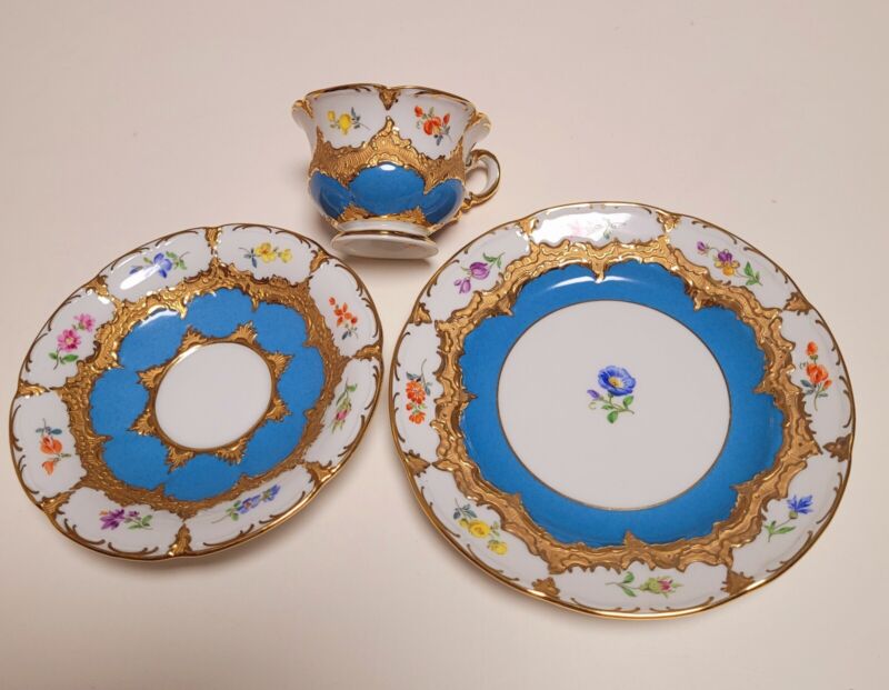 マイセン　Bフォーム　カップ＆ソーサー＆プレート