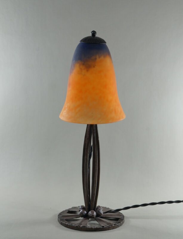 ドーム兄弟　フランス製アールデコランプ　1925年　1930年　錬鉄製